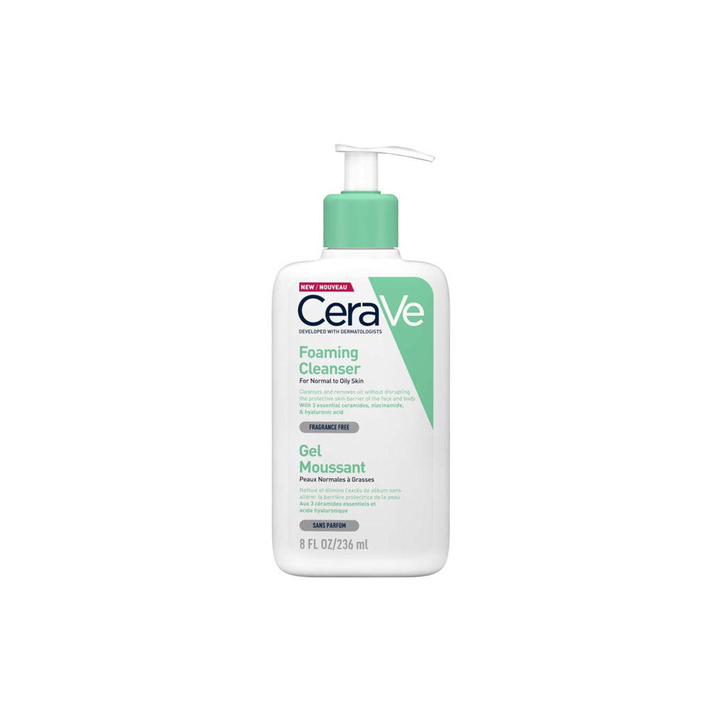 Cerave Foaming Facial Cleanser For Normal To Oily Skin 236ml