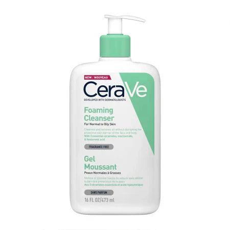 Cerave Foaming Facial Cleanser For Normal To Oily Skin 473ml