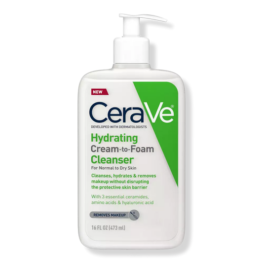 Cerave Hydrating Cream To Foam Cleanser 473ml