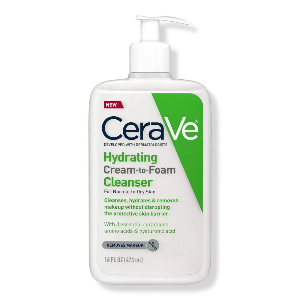 Cerave Hydrating Cream To Foam Facial Cleanser 236ml
